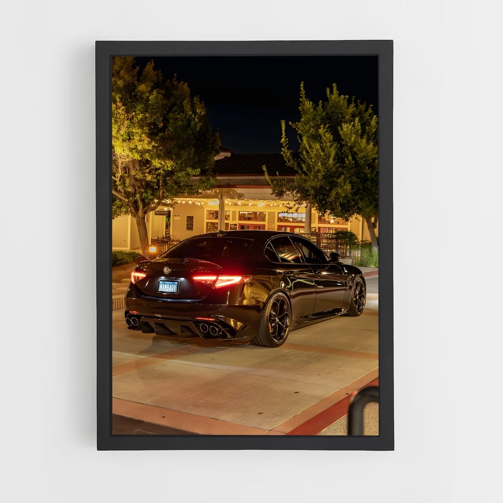Poster Giulia quadrifoglio essence – affiche Alfa Romeo (vue 2)